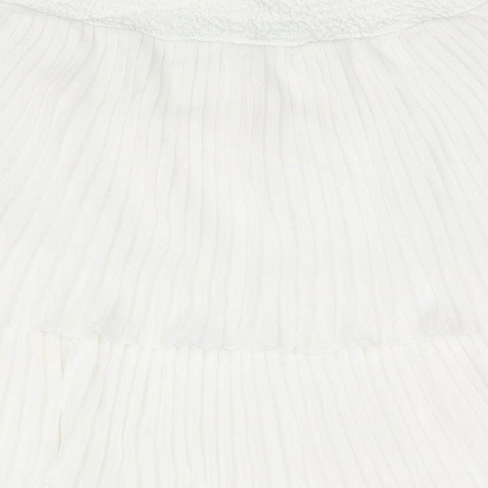 Womens UK Size M Zara White Basic Blouse