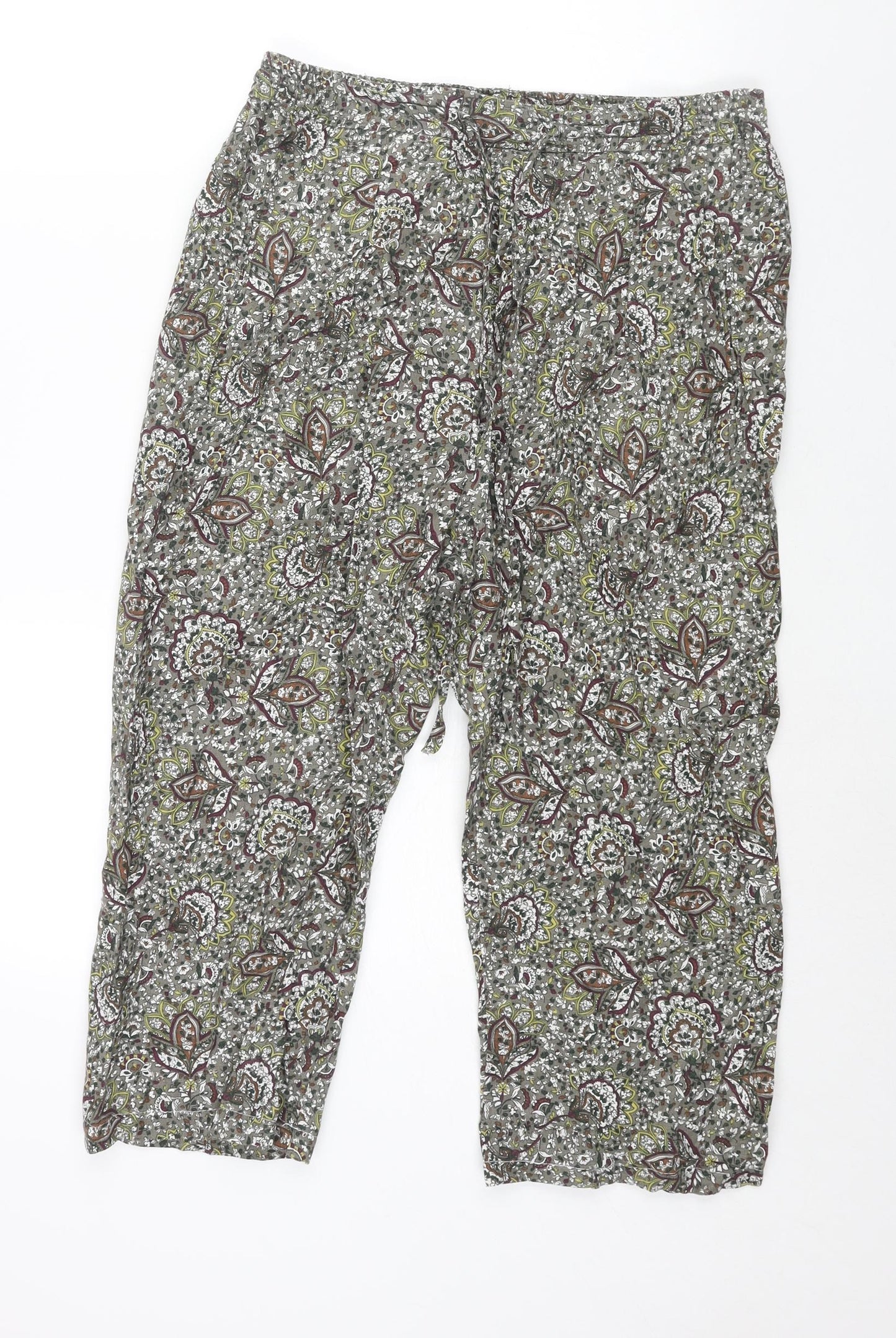 Womens UK Size M Zara Regular Fit Harem Multicoloured Trousers