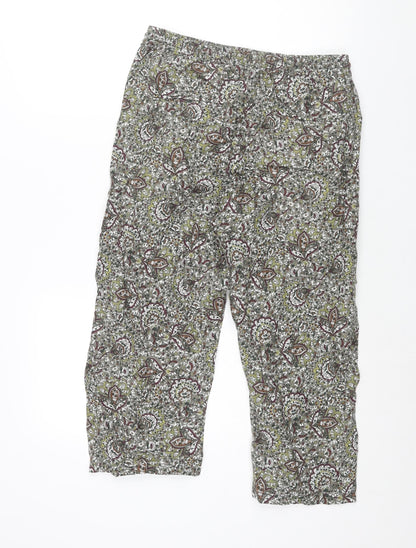 Womens UK Size M Zara Regular Fit Harem Multicoloured Trousers