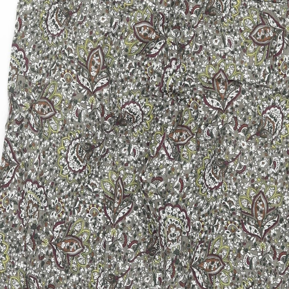 Womens UK Size M Zara Regular Fit Harem Multicoloured Trousers