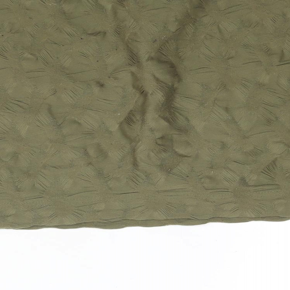 H&M Womens Green Polyester Mini Skirt Size M - Textured