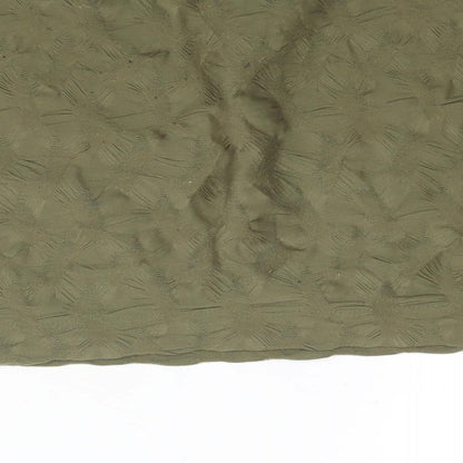 H&M Womens Green Polyester Mini Skirt Size M - Textured