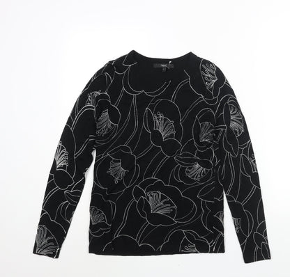 Womens UK Size 8 NEXT Black Pullover Jumper