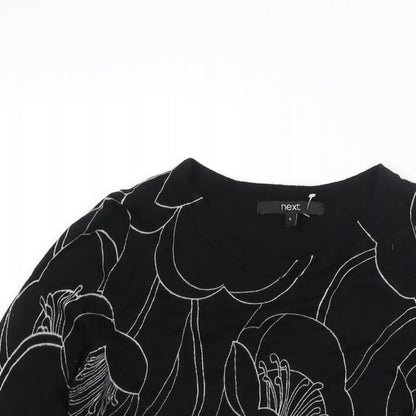 Womens UK Size 8 NEXT Black Pullover Jumper