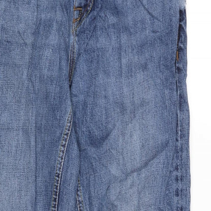 Mens UK Size 30 in River Island Regular Fit Straight Blue Jeans