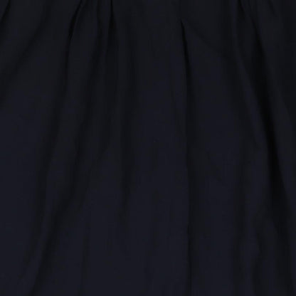 Bonmarché Womens Blue Polyester Pleated Skirt Size 18 - Button Detail