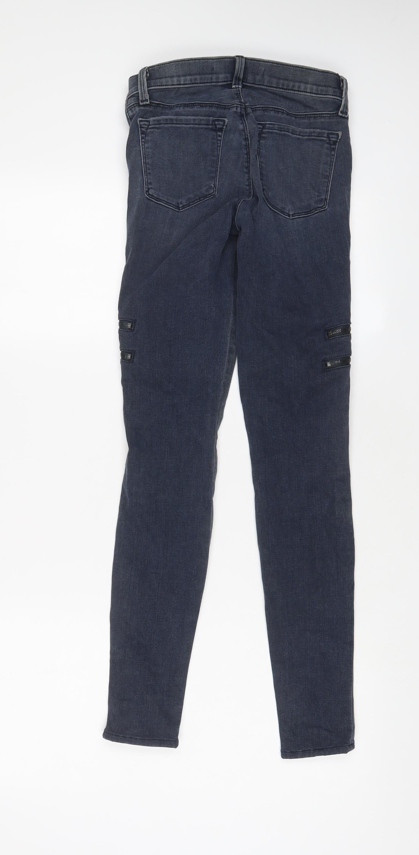 Womens UK Size 24 in J Brand Regular Fit Skinny Grey Jeans