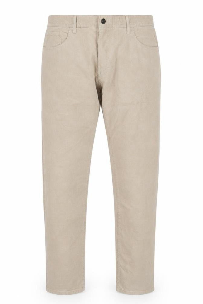 Mens UK Size 40 in Marks and Spencer Slim Fit  Beige Trousers