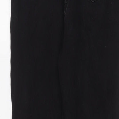 Womens UK Size 16 Papaya Regular Fit Skinny Black Jeans