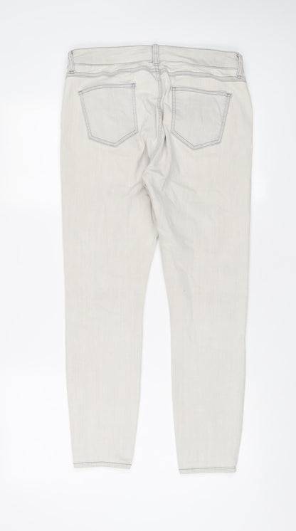 Womens UK Size 14 Marks and Spencer Regular Fit Skinny Grey Jeans