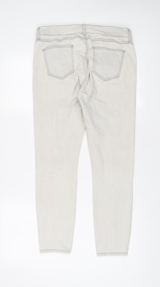 Womens UK Size 14 Marks and Spencer Regular Fit Skinny Grey Jeans