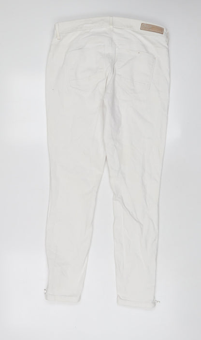 Only Womens White Cotton Skinny Jeans Size 30 in L32 in Regular Zip