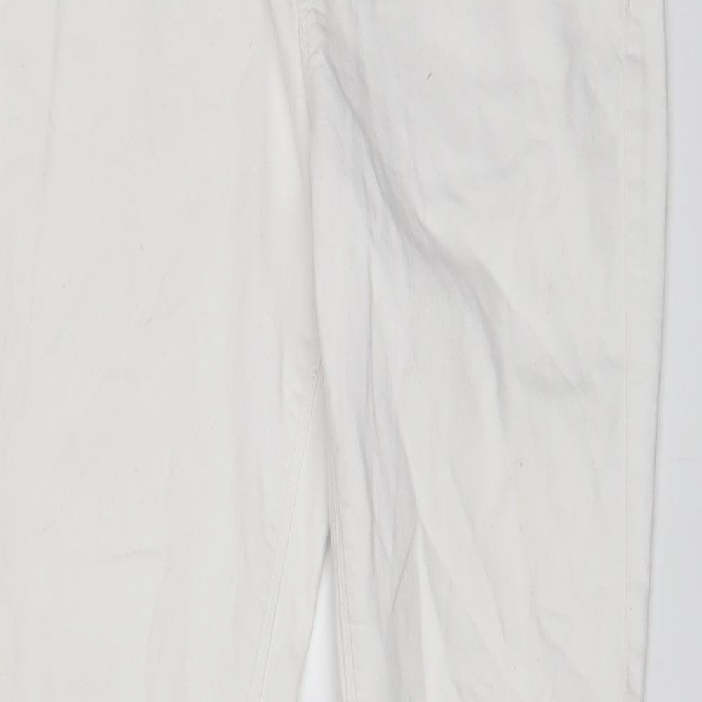 Only Womens White Cotton Skinny Jeans Size 30 in L32 in Regular Zip