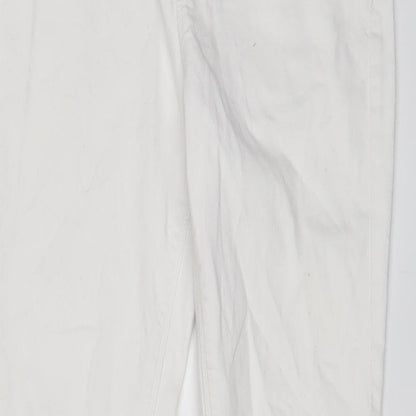 Only Womens White Cotton Skinny Jeans Size 30 in L32 in Regular Zip