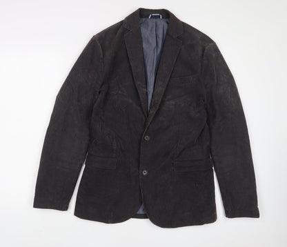 celio* Mens Brown Cotton Jacket Suit Jacket Size 36 Regular