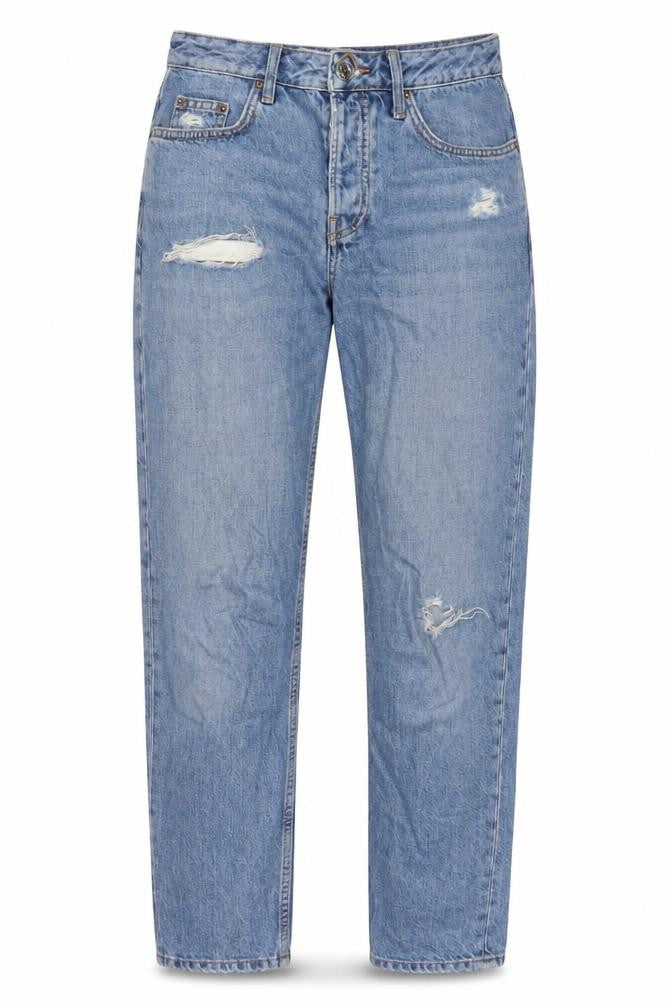 Womens UK Size 24 in Topshop Regular Fit Straight Blue Jeans
