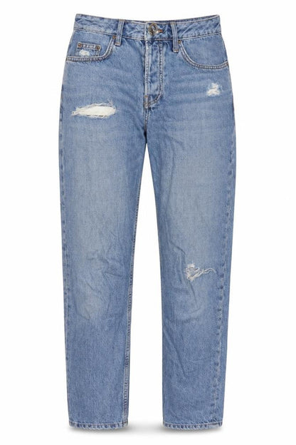 Womens UK Size 24 in Topshop Regular Fit Straight Blue Jeans
