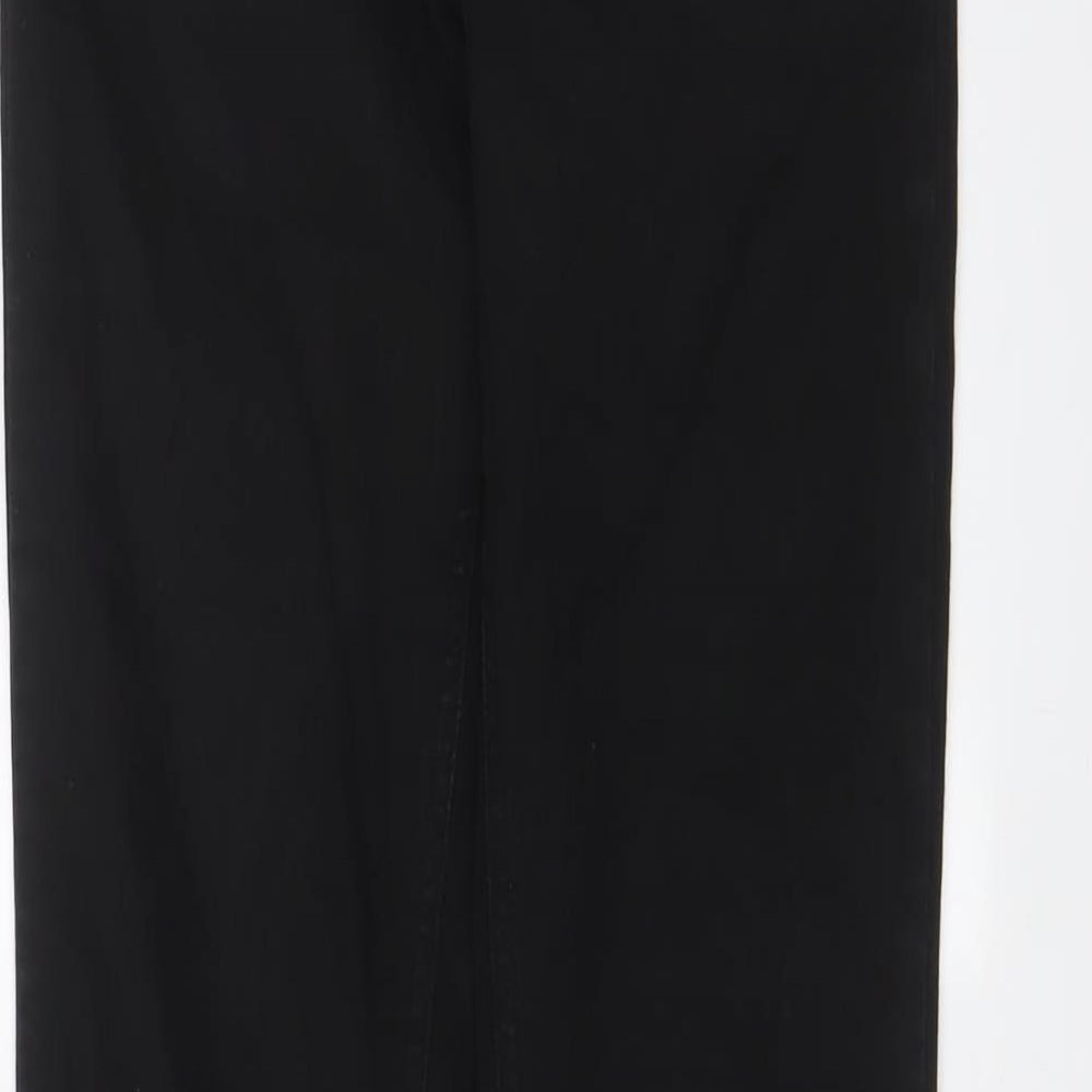 Zara Womens Black Cotton Skinny Jeans Size 8 L31 in Regular Zip
