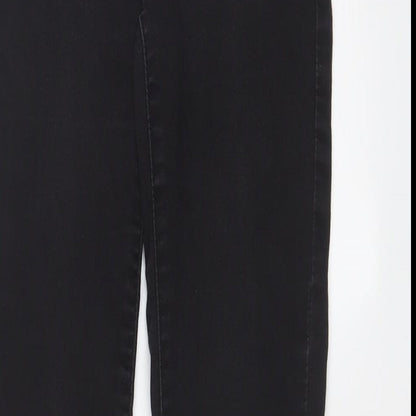 Denim & Co. Womens Grey Cotton Skinny Jeans Size 6 L27 in Regular Zip