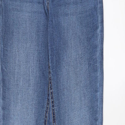 New Look Womens Blue Cotton Skinny Jeans Size 6 L26 in Regular Zip