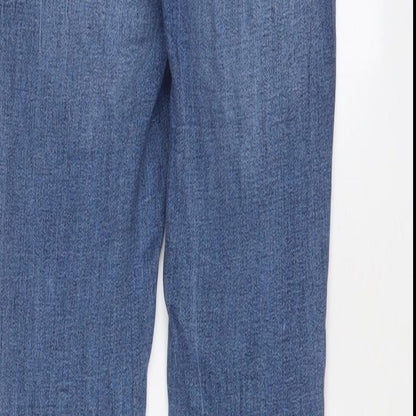 New Look Womens Blue Cotton Skinny Jeans Size 6 L26 in Regular Zip