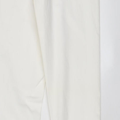 Topshop Womens White Cotton Skinny Jeans Size 30 in L30 in Regular Zip