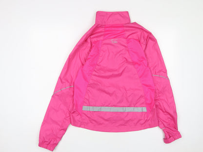 Beverly Hills Womens Pink Jacket Size 10 Zip - Breathable