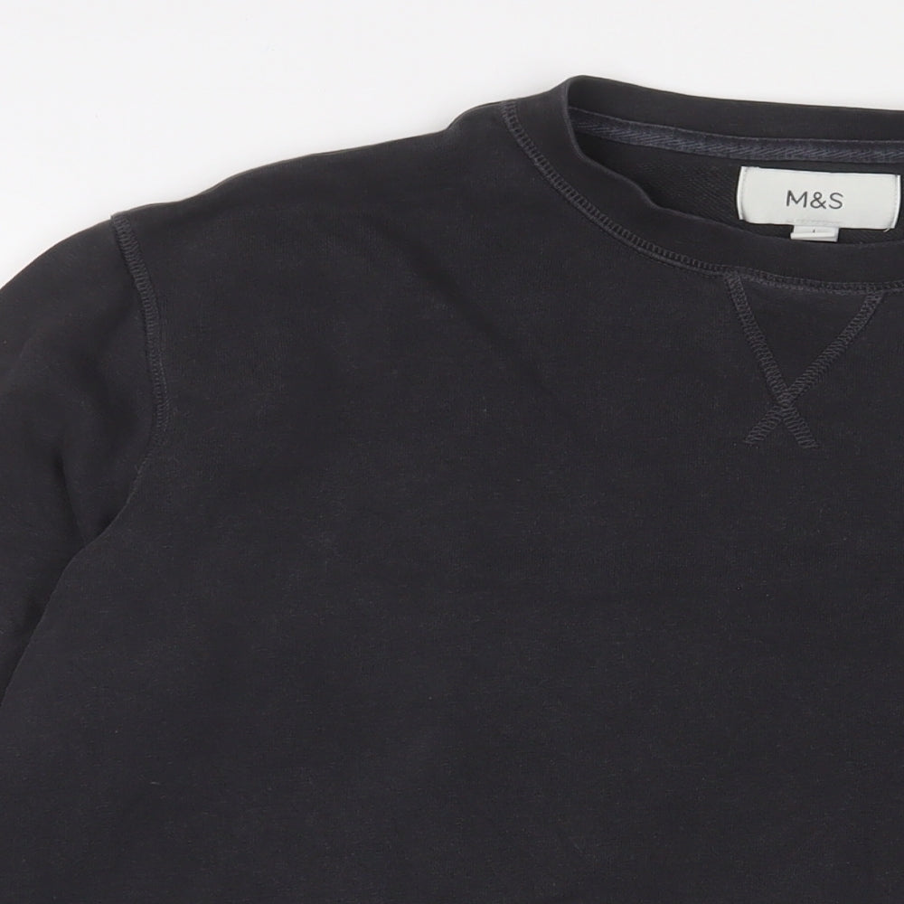 Mens UK Size L Marks and Spencer Grey Pullover Sweatshirt