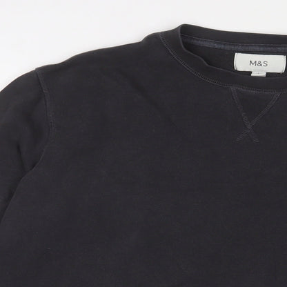 Mens UK Size L Marks and Spencer Grey Pullover Sweatshirt