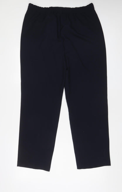Womens UK Size 14 Bonmarché Regular Fit  Blue Trousers