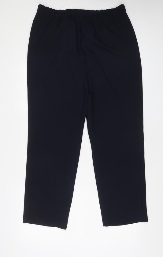 Womens UK Size 14 Bonmarché Regular Fit  Blue Trousers