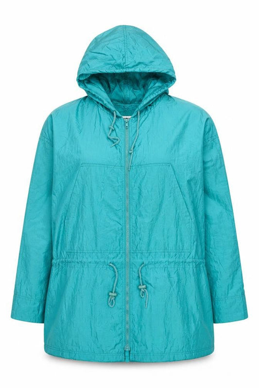 Totes Womens Blue Jacket Size L Zip - Pockets