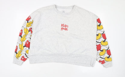 Womens UK Size XL Disney Grey Pullover Sweatshirt