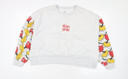 Womens UK Size XL Disney Grey Pullover Sweatshirt