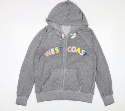 Womens UK Size L NEXT Grey Full Zip Hoodie