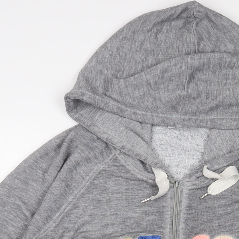 Womens UK Size L NEXT Grey Full Zip Hoodie