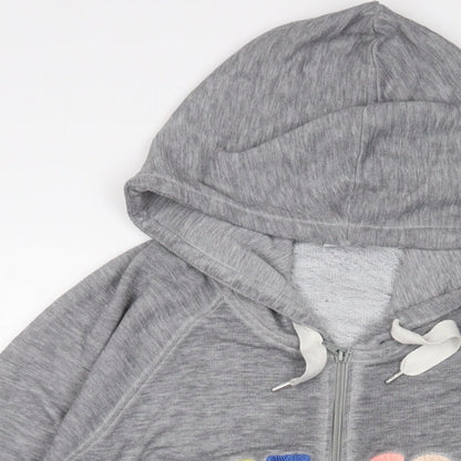 Womens UK Size L NEXT Grey Full Zip Hoodie