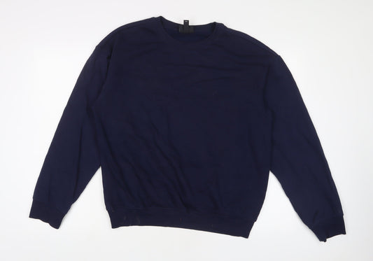 Mens UK Size S H&M Blue Pullover Sweatshirt