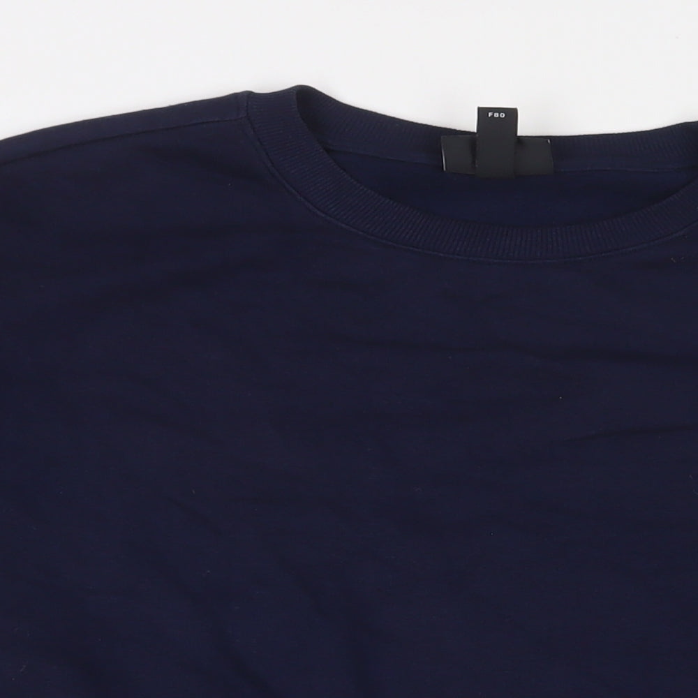 Mens UK Size S H&M Blue Pullover Sweatshirt