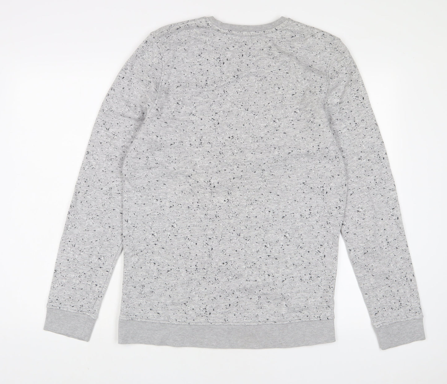 Skate Nation Boys Grey Cotton Pullover Sweatshirt Size 12 Years Pullover - Embroidered