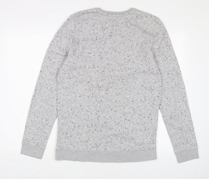 Skate Nation Boys Grey Cotton Pullover Sweatshirt Size 12 Years Pullover - Embroidered