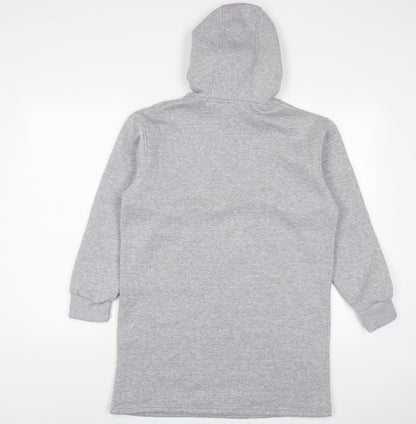 B Culture Womens Grey Polyester Jumper Dress Size S Crew Neck Pullover