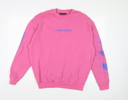 Womens UK Size XS ASOS Pink Pullover Sweatshirt