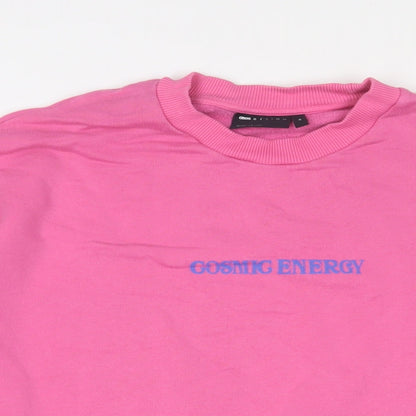 Womens UK Size XS ASOS Pink Pullover Sweatshirt