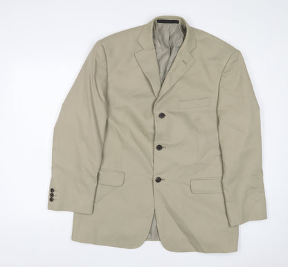 Mens UK Size 42 Marks and Spencer Regular Beige Suit Jacket