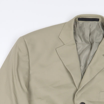 Mens UK Size 42 Marks and Spencer Regular Beige Suit Jacket