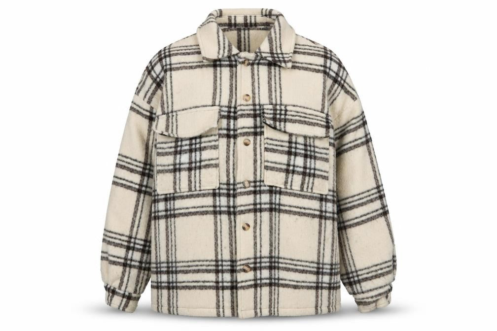 COLLUSION Womens Multicoloured Plaid Jacket Size S Button