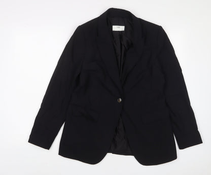 Marks and Spencer Womens Black Wool Jacket Suit Jacket Size 10
