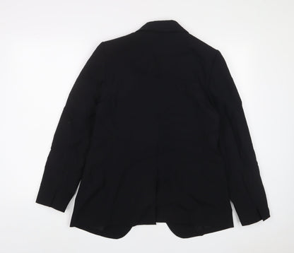Marks and Spencer Womens Black Wool Jacket Suit Jacket Size 10