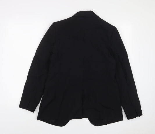 Marks and Spencer Womens Black Wool Jacket Suit Jacket Size 10